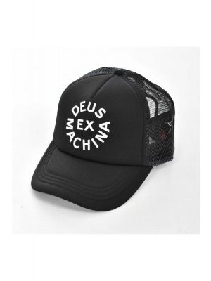 Deus circle logo trucker trucker black