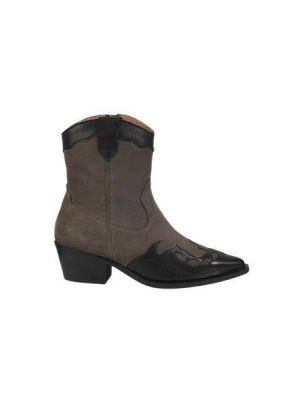 DWRS Bari Leer/Suede Elefante/Black