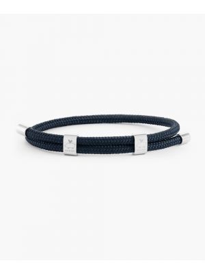 Pig & hen little lewis dbl armband navy | silver