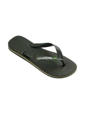 Havaianas Brasil Logo Green Olive/Green Olive