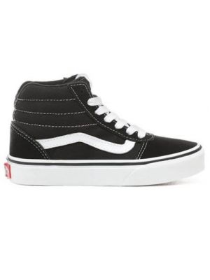 Vans YT Ward Hi suede/canvas Black/White