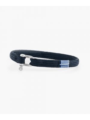 Pig & hen vicious vik armband navy | silver